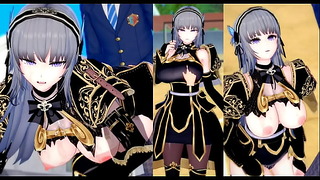 エロゲーコイカツ 銀髪爆乳女騎士 オリキャラ のおっぱい揉みまくりH ヘンタイゲーム