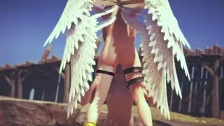 Eating Angewomon Vagina Digimon Hentai Parody