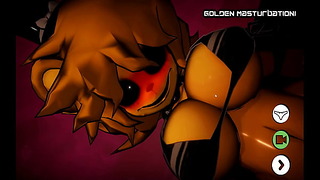 Fap Nights At Frenni’s Night Bar Hentai Game Pornplay Ep.13 Golden Masturbation Scene