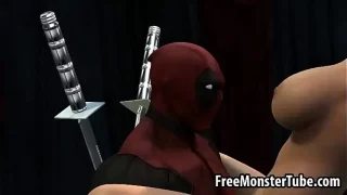 Foxy 3D Cartoon Blonde Girl Gets Fucked By DeaDPool