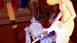 Genshin Impact Hentai – Aether X Ganyu Handjoob And Fucked – Japanese Korean Manga Anime Porn Game Porn
