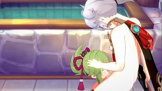 Genshin Impact Hentai – Kazuha X Kuki Shinobu Hardsex – Chinese Chinese Manga Cartoon Game Porn