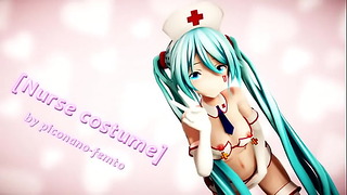 Hatsune Miku в Become of Nurse от Piconano-Femto
