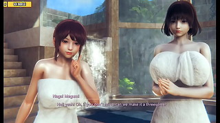 Anime 3D Hs05 – Threesome With Two Hot Babe