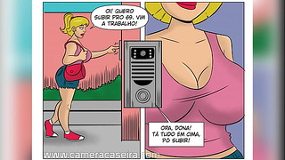 História Em Quadrinhos Pornô Hq Pornô – Um Bico De Faxineira – Putarias Na Favela – Câmera Caseira