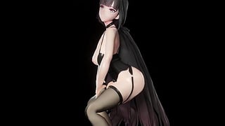 Honkai Impact Raiden Mei Hentai MMD 3D Music Dance Mixt Black Hair Color Edit Smixix