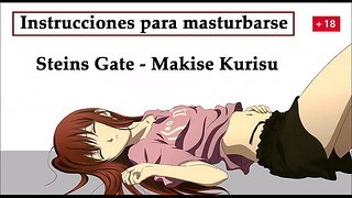 JOI Hentai In spagnolo con Kurisu De Steins Gate, Un Experimento Especial.