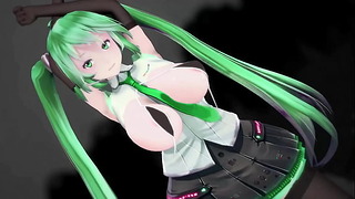 MMD Anime Porn Dance Lamb. Tda Remake Green Hair Color Edit Smixix