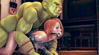 Orks Paroháč Ľudská manželka – 3D animácia