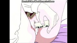 Pink-Haired Anime Teen Masturbating