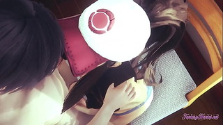 Pokemon Hentai - Hilda Fellatio и Boobjob без цензуры - Тайская Азия Manga Anime Игры порно
