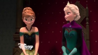 Prinses Anna en lesbische seks met een vrouw met grote borsten Disney Princess reeks