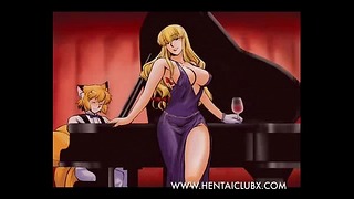 Hot Sexy Cartoon Girls Playing The Piano Slide Show Ecchi