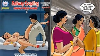 Velamma Episode 68 – Railway Coupling Running A Train On Velamma