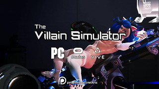 Orgasmo catgirl en el simulador de villano