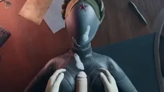Atomic Heart No Hands White Guy Boobs Sex Robot Girl Big Tits Cum On The Face Titjob Animation