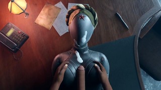Atomic Heart No Hands Black Dude Boobs Sex Robot Girl Huge Tits Cum On The Face Titjob Animation