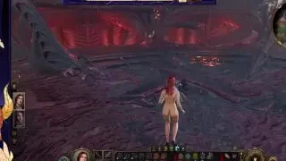 Baldur's Gate 3 Sexy Redhead Monk Nude Mod Jogabilidade