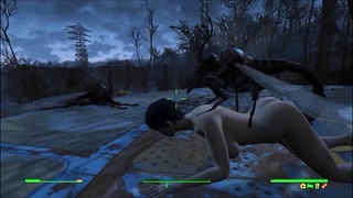 Fallout 4 Hardcore Sex Mods Primer encuentro impactante al salir del Refugio 111: Mods de juego xxx