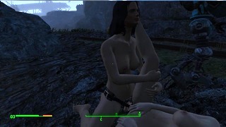 Fallout 4 Пайпер — лесбиянка! Любит трахаться с разными девушками, компьютерная игра, Fallout Porno