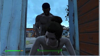 Порно Fallout 4. Трахнули прямо на пороге дома. Моды для взрослых