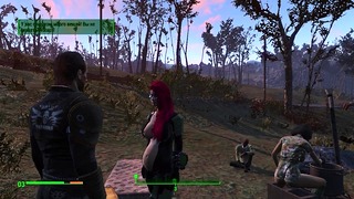 임신한 매춘부. Travellers Fallout 4 누드 모드와 함께 작동