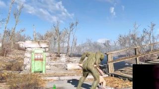 Το Sanctuary Infested: Εκείνη κάνει τέντωμα πρωκτού και μουνί για να επιβιώσει: Fallout 4 Sex Mods Κινούμενο σεξ