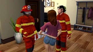 Sims 4 – Common Days In The Sims Thanking These Handsome Firefighters For Saving Me