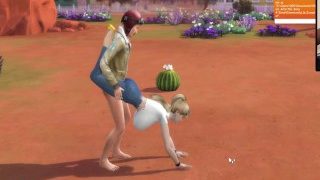 The Sims 4: Сексуальный трах во время бури в пустыне