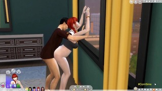 De Sims Ep. 2 stiefbroer neukt zwangere stiefzus
