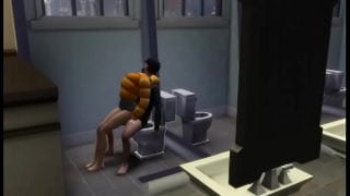 The Sims Suking In Toilit