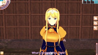 3D /Anime/Hentai, Alicizzazione di Sword Art Online: Alice Zuberg viene scopata fuori !!!