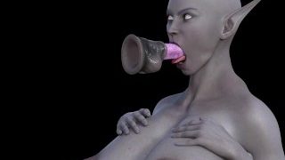 3D Hentai Alien sutter pik så godt, hvis rigtige kvinder kunne gøre det, ville starte verdensfred