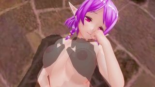 3D Hentai Секс з милим ельфом