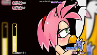 Amy Give Tails A Hand And Blowjob