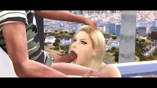 Android 18 Blowjob POV