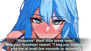 Aqua Converts You To Worship One True Goddess Hentai JOI Femdom/Humiliation Degradation Breathplay