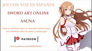 Audio-JOI Hentai, Asuna De Sao. Voz Española, Istruzioni per la masturbazione.