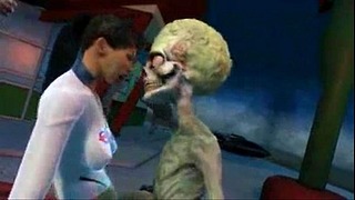 Melhor vídeo de foda alienígena-humano! Para se masturbar