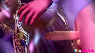 Chun Li figa scopata ai raggi X con realistico Asmr Animazione sonora 3D Hentai Anime Street Fighter