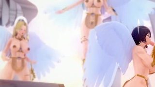 Crossing Lust Част 2 – Hentai Angel Kassandra And Ahri Blowjob!!