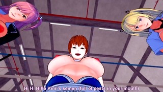 Dead Or Alive Futa Honoka & Futa Marie Rose + Bonus Mugen Tenshin! Blowbang Taker POV
