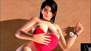 Dead Or Alive Xtreme Venus Vacation Momiji Valentine’s Day Heart Cushion Pose Nude Mod Fanservice Ap