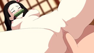 Убиецът на демони Незуко Камадо Anime карикатура Hentai Каубойката Мицури Naruto Треньор на Куноичи Sakura Milf