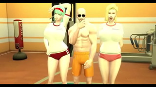 Dragon Ball Porn Epi 28 Perverted Master Roshi Trains Bulma And Numbuh 18 Beautiful Hot Hentai Wives