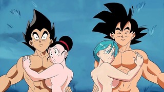 Dragon Ball Z Gogeta & Bulchi s plným sexem Anime Hentai