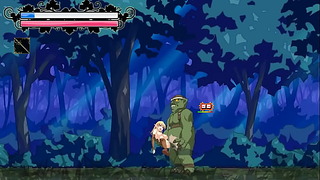 フォルニカの森のエルフのアクションでオークの男性とセックスするエルフの女の子 Hentai ゲーム