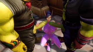Elf Has A Threesome With Two Orcs Warcraft Porn Parody