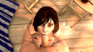 Elizabeth Bioshock Big Boobs POV Blowjob – Noname55