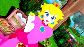 Эротическое время с принцессой Пич Super Mario Hentai